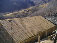 il tetto della casa ristrutturata