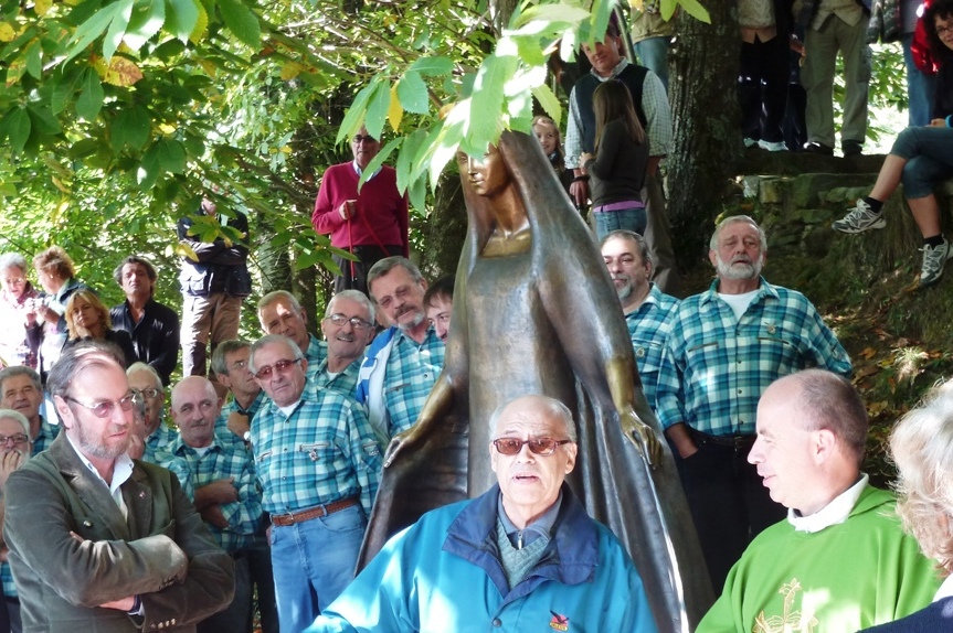 Gianfranco Bini presso la Madonna del Piumin