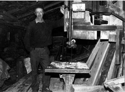 il falegname Clemente Valcauda 