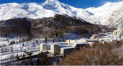veduta invernale del Santuario