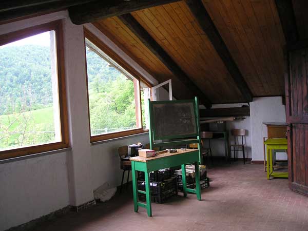 il locale che sarà allestito con i ricordi della scuola