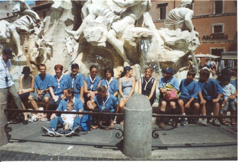 a Roma con gli scout, in occasione del Giubileo del 2000