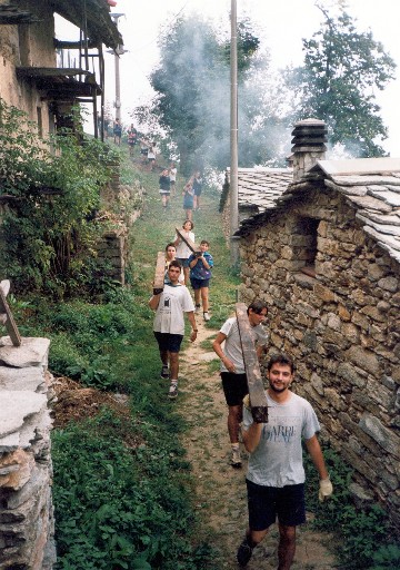 scout al lavoro a Bagneri