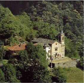 la Chiesa e il borgo di Bagneri
