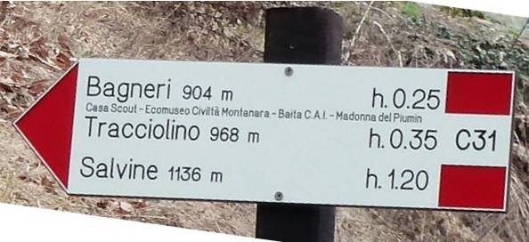 freccia indicatrice